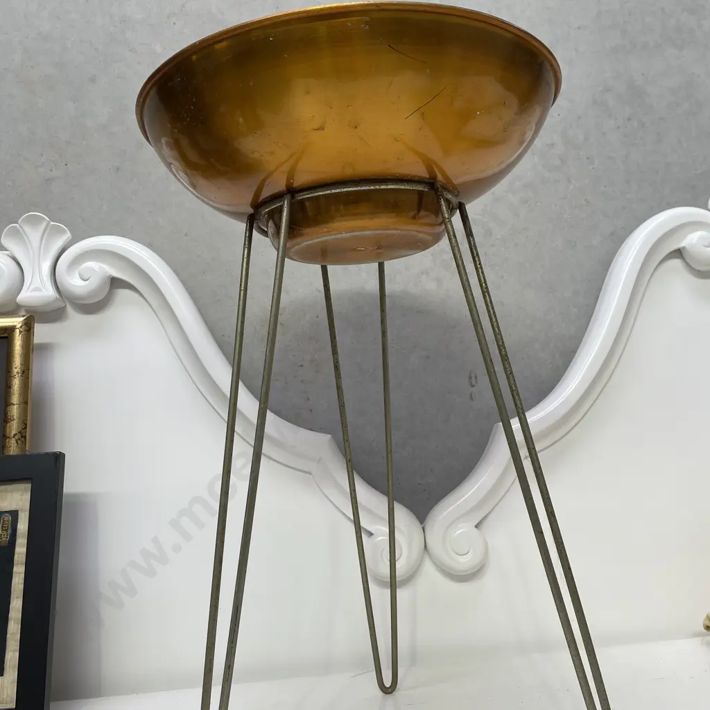 Mid Century Anodised Plant Stand Image 1++