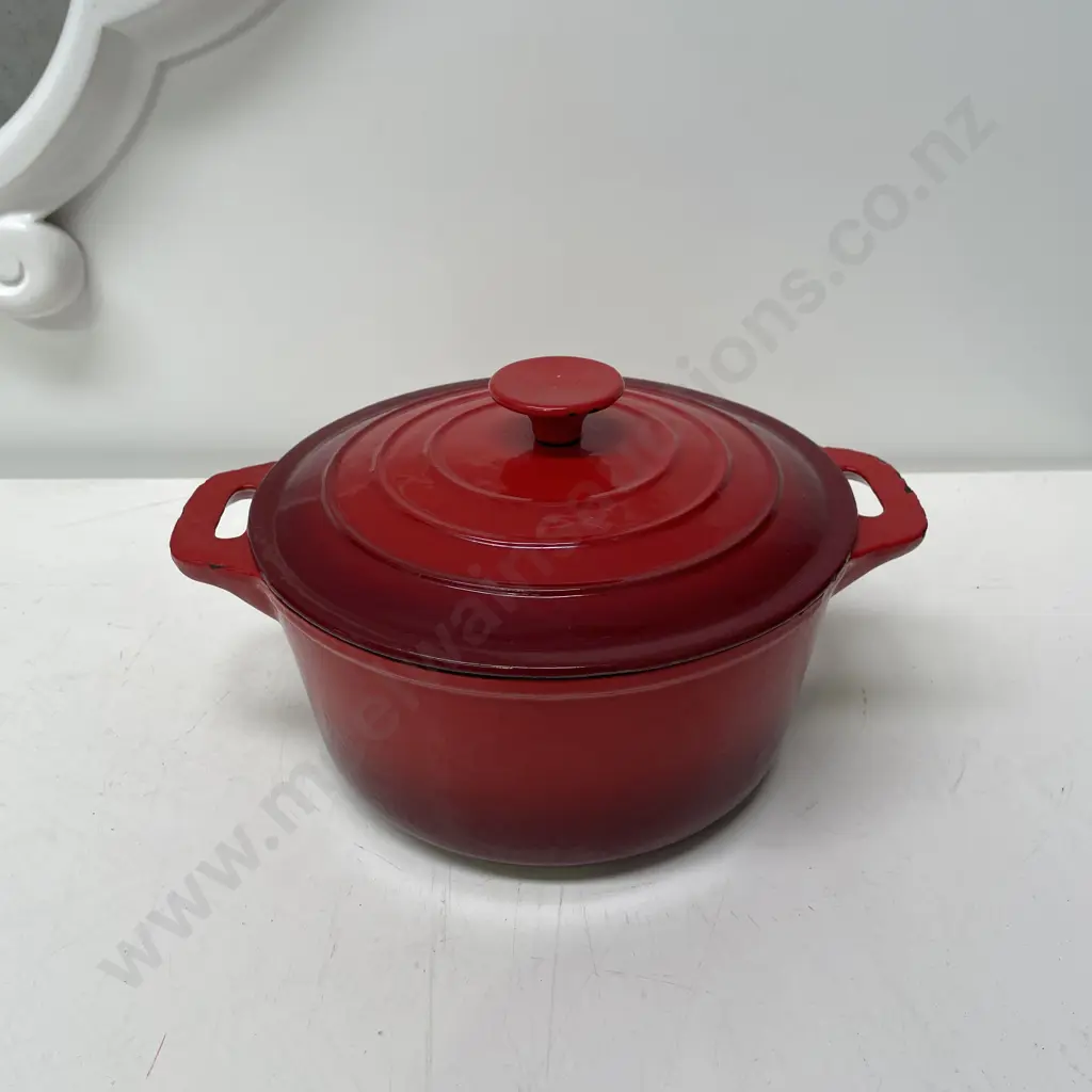 Cast Enamel 2 Handled Pot Image 1++