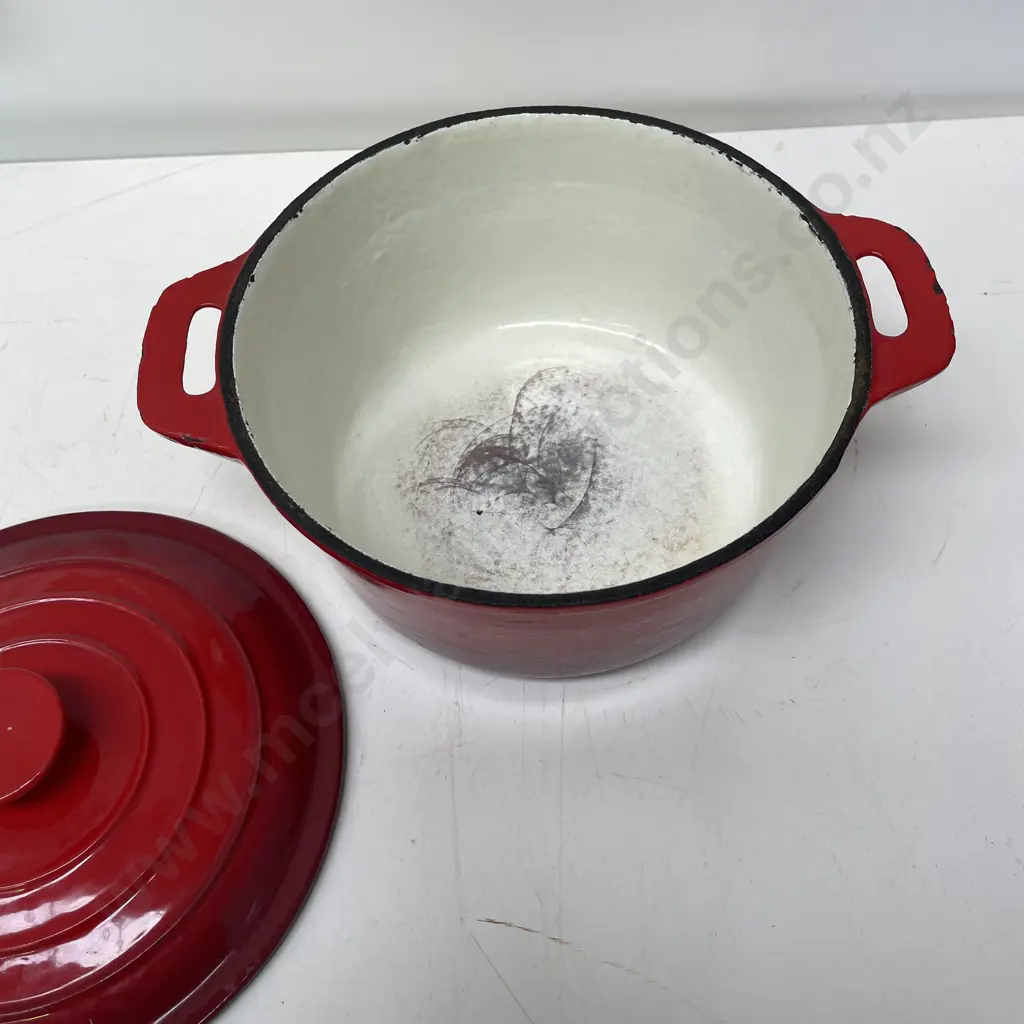 Cast Enamel 2 Handled Pot Image 1++