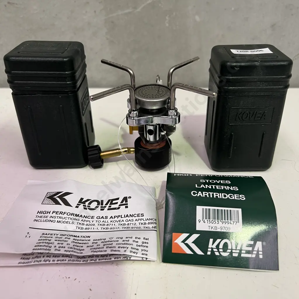 Pair of Kovea Portable Camping Stoves. Gas powered, does not include gas bottle Image 1++