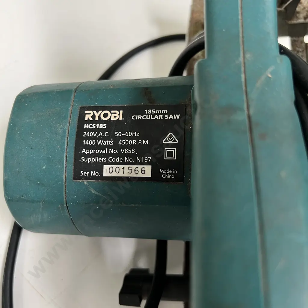 Ryobi 185mm Circular Saw. Model HCS185 Image 1++