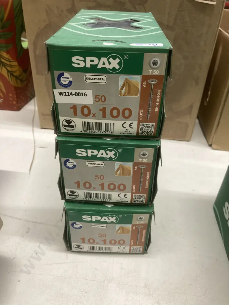 Delta-Seal Timber Construction Screws 10x100mm, 3 Boxes of 50 (0251641001005) Image 1++