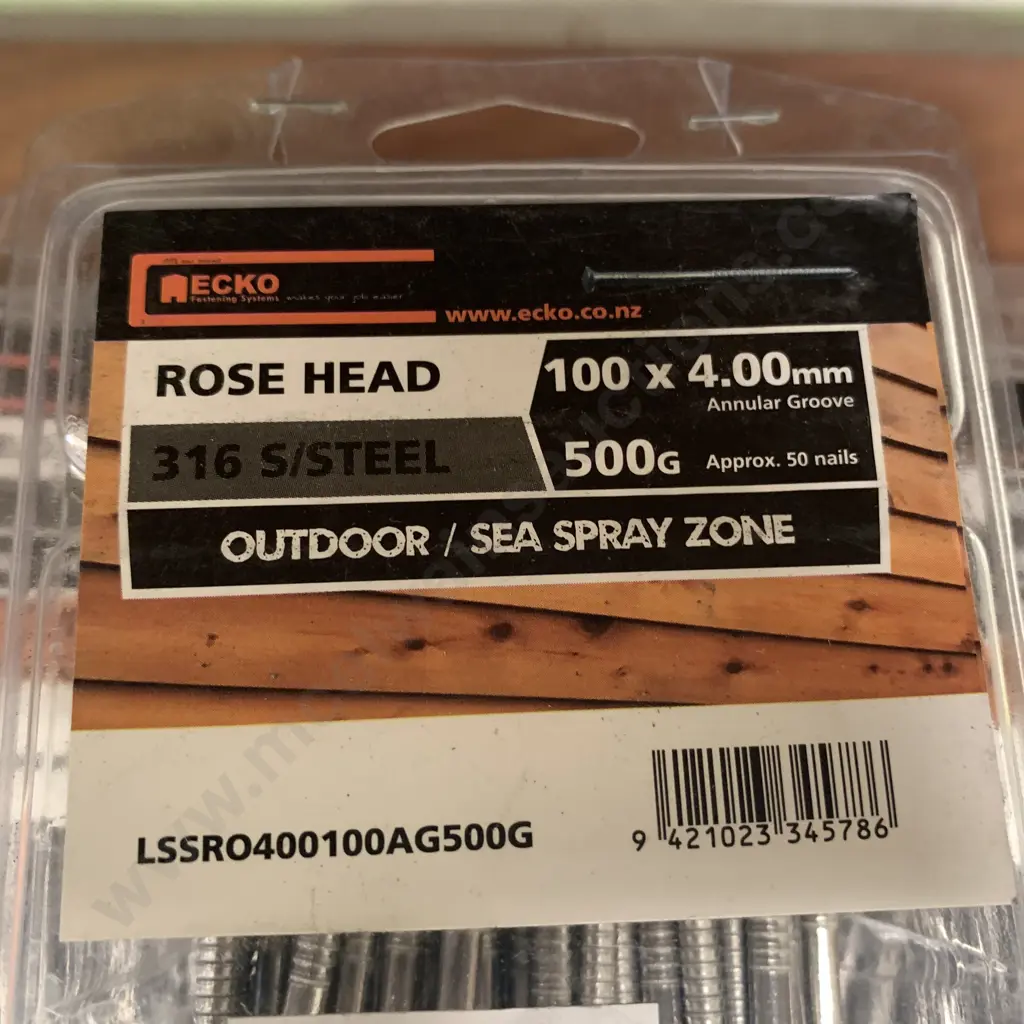 Ecko Rose Head 100 x 4.00mm, 10 x 500g Packs, Outdoor / Sea Spray Image 1++