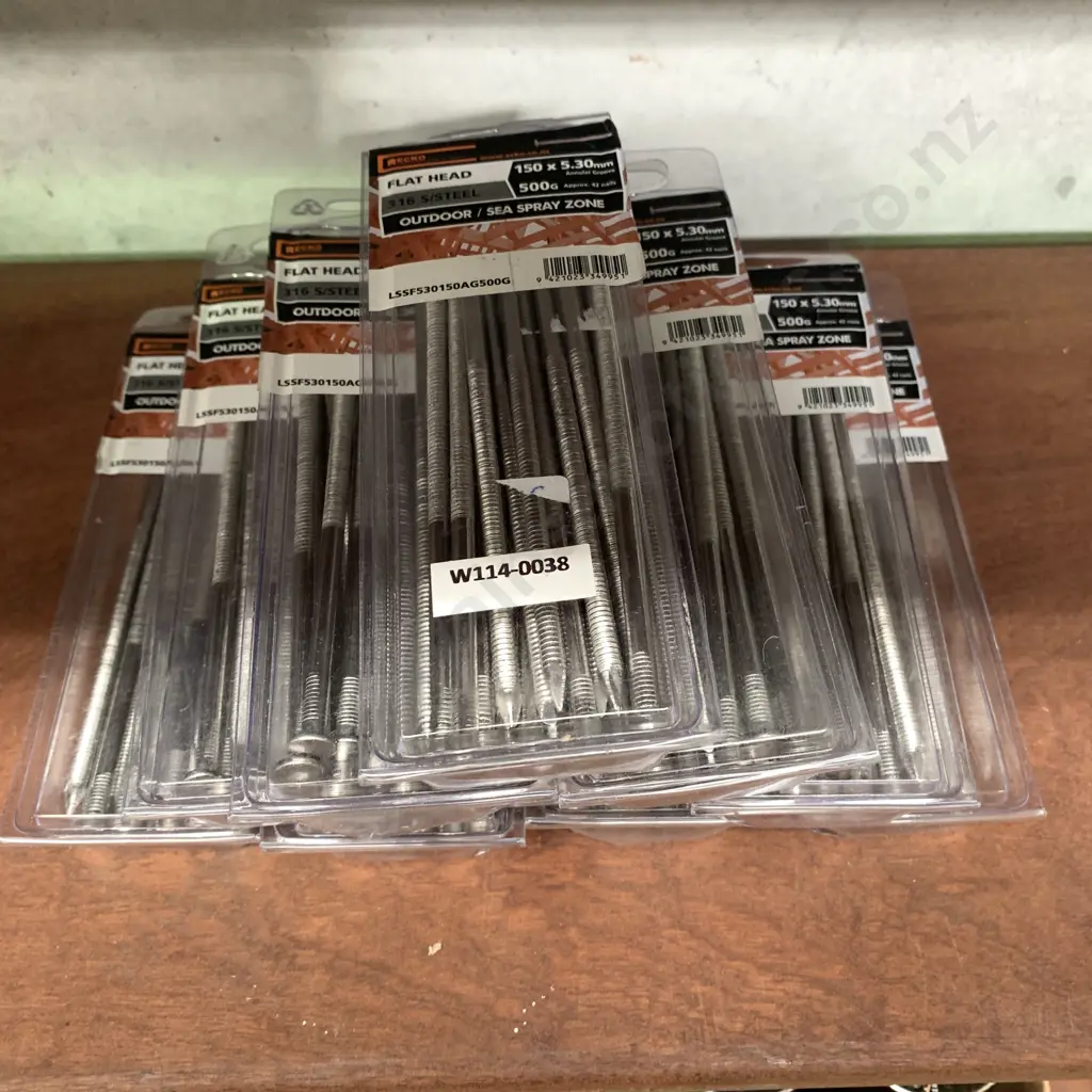 Ecko Flat Head 150 x 5.30mm, 10 x 500g Packs, Outdoor / Sea Spray Image 1++