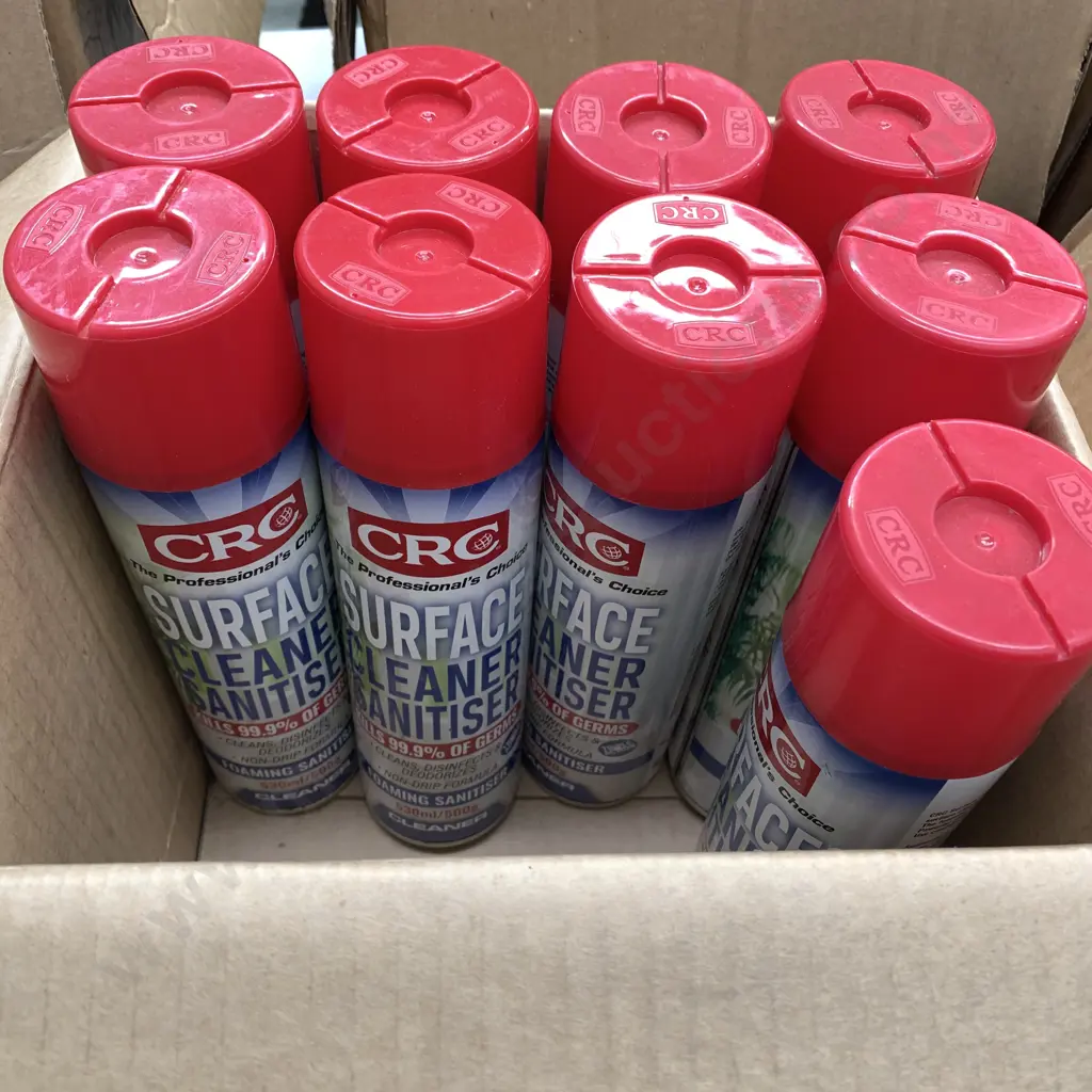9 Cans of 530ml CRC Surface Sanitiser Image 1++