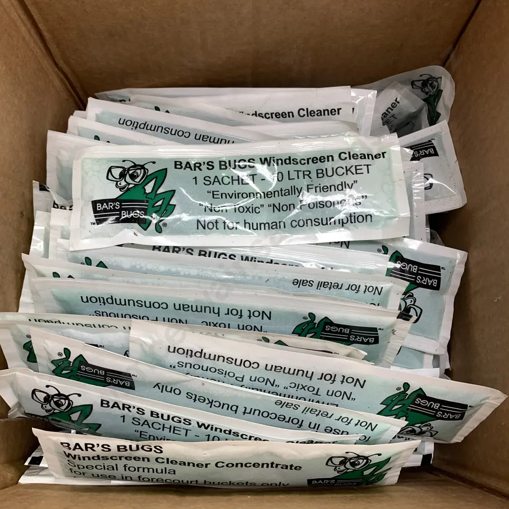 Bar Bugs Windclean Cleaners Sachets box lot Image 1++