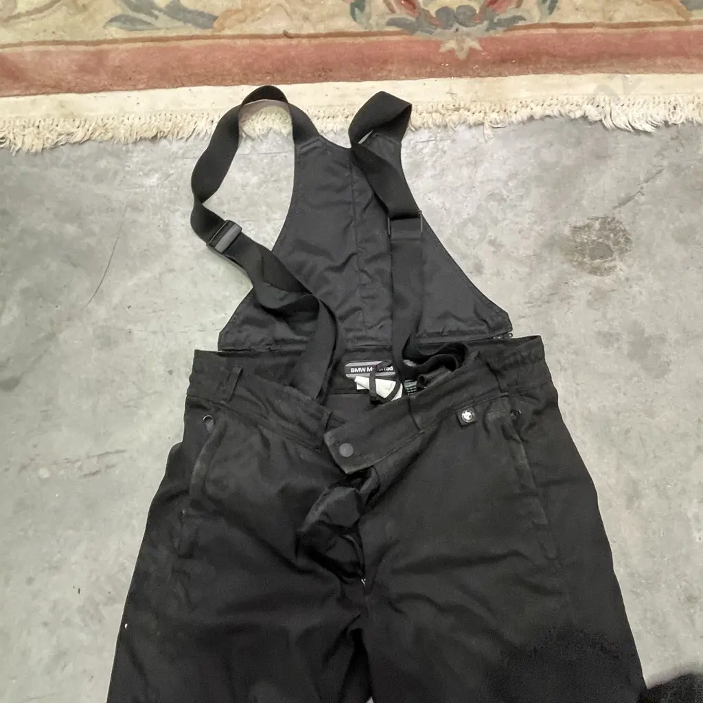 BMW Motorrad Black Reinforced Jacket and Overalls. Size XL Image 1++
