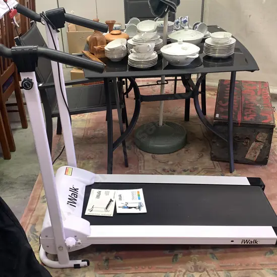iWalk Electric Treadmill, Model E318 W White, very limited use, as new condition. Comes with User Manual 