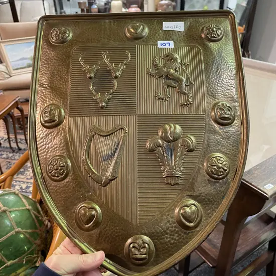 Vintage Brass Shield