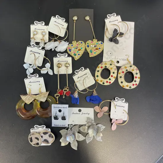 Assortment of Costume Jewellery As New Earrings