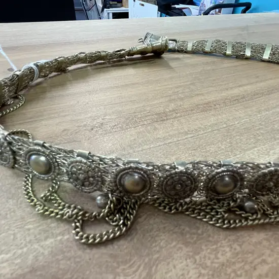 Vintage Silver Belt. Perhaps Nepalese. L72cm