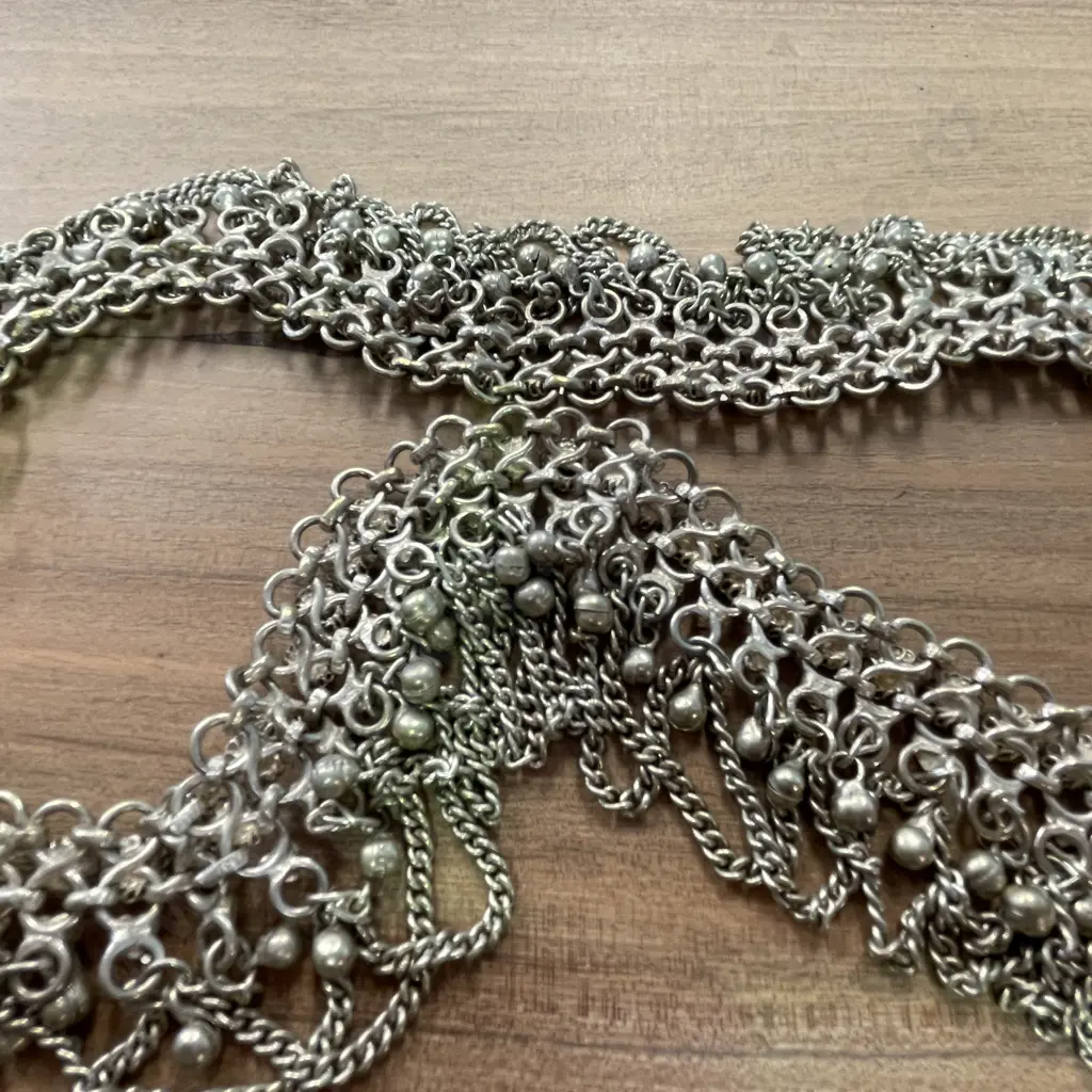 Vintage Silver Belt. Perhaps Nepalese. L95cm Image 1++