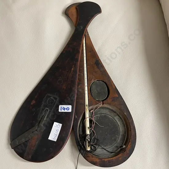 Antique Opium Scales with measure and weight. Wooden encased with metal detail and latch