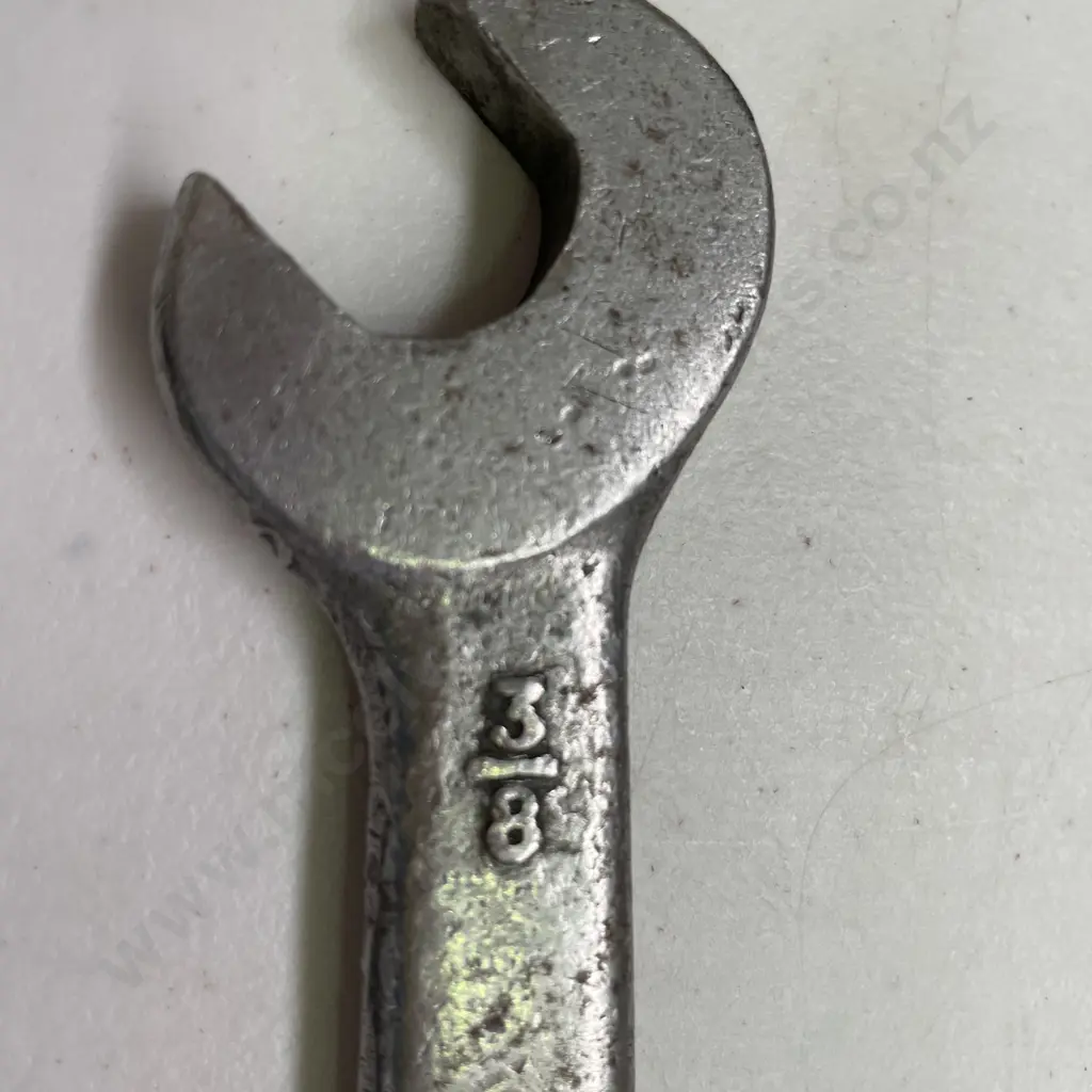 2 Vintage NZ Railways Items, Spanner and Cast Iron Nail Punch Tool Image 1++
