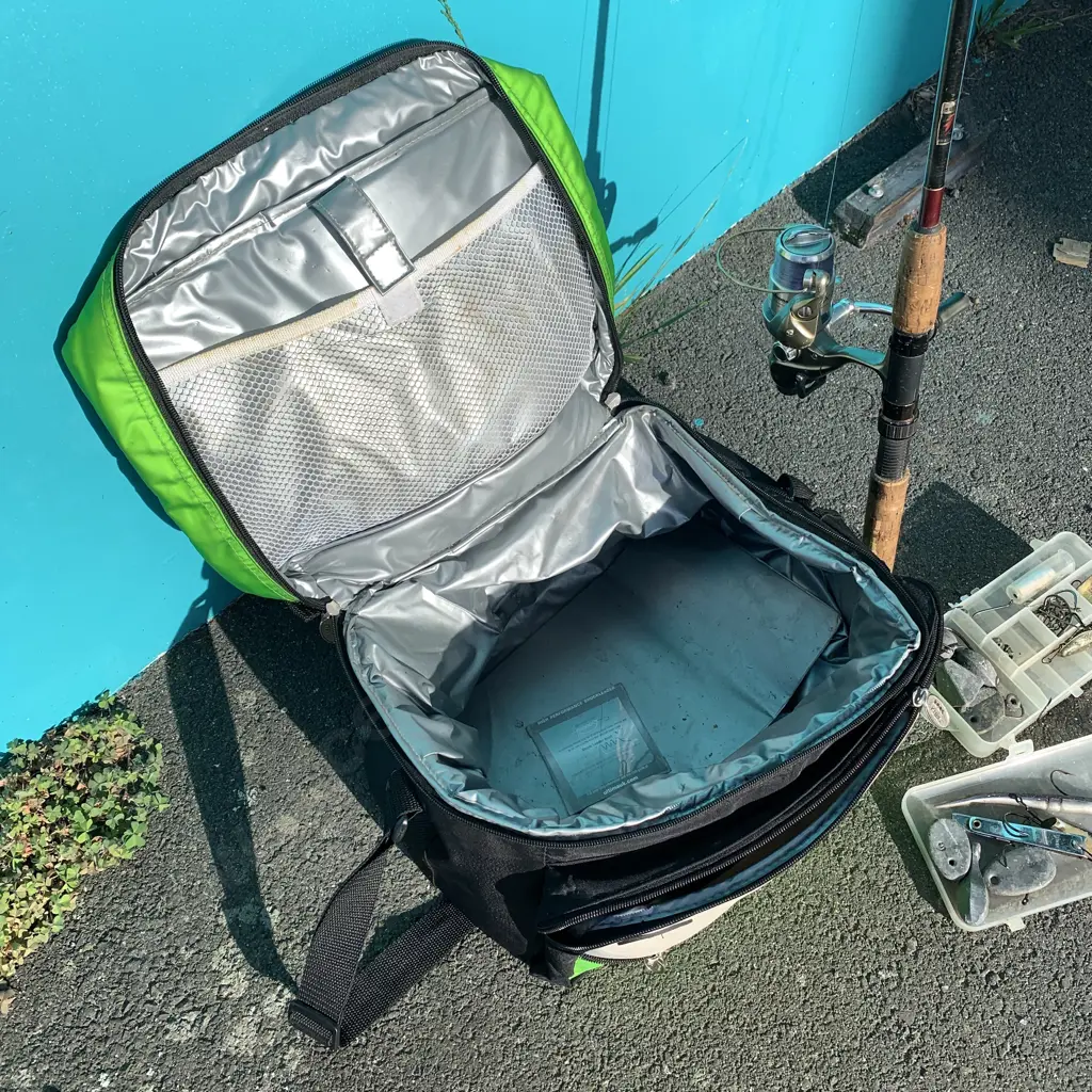 Okuma Epix EB30 Fishing Rod and Cooler bag with hooks, sinkers, lures etc Image 1++