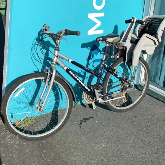 Schwinn Frontier Limited Edition Size 15 Bike with Childs Carry Seat attached