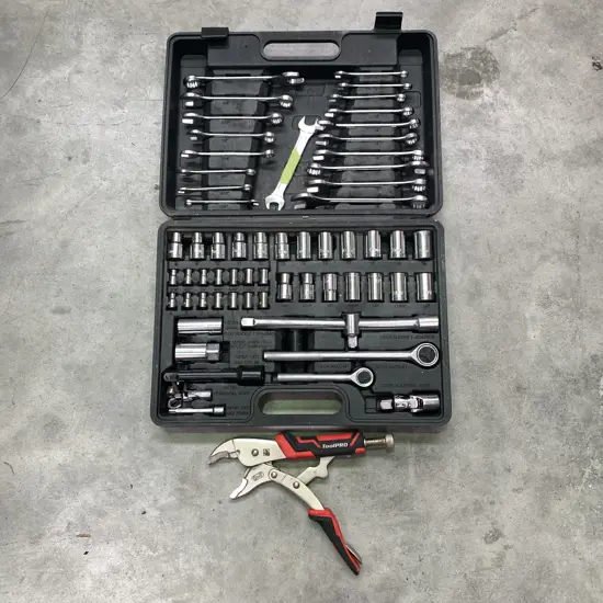 Full Socket set in case with Tool Pro clamps