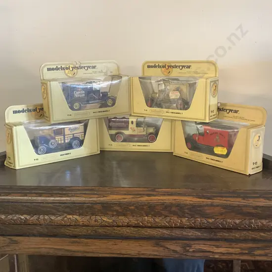 Vintage Matchbox Models of Yesteryear Boxed x 5
