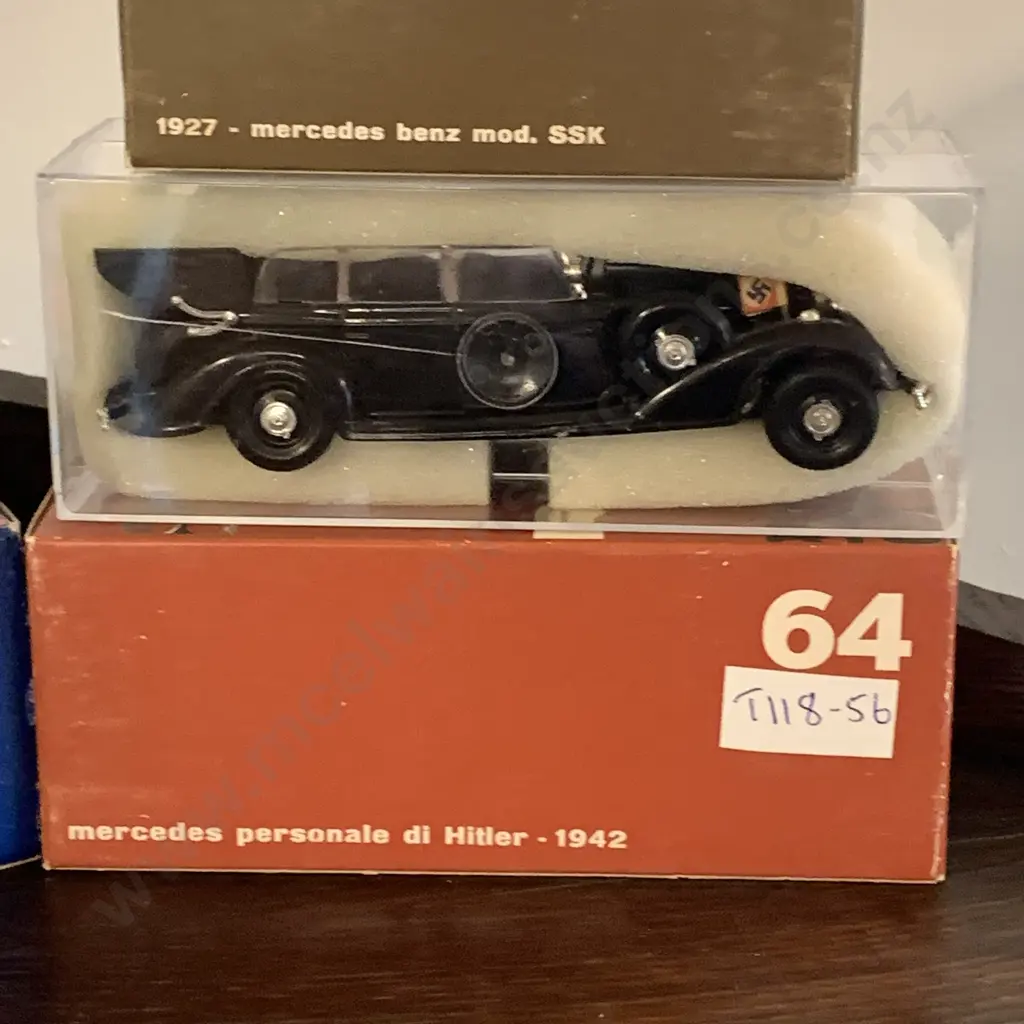 Vintage Boxed Rio Diecast Vehicles including Mercedes Personale di Hitler - 1942 Image 1++