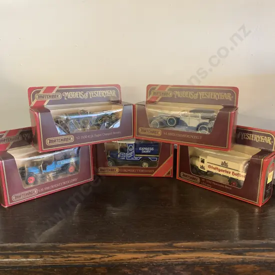 Vintage Matchbox Models of Yesteryear Boxed x 5