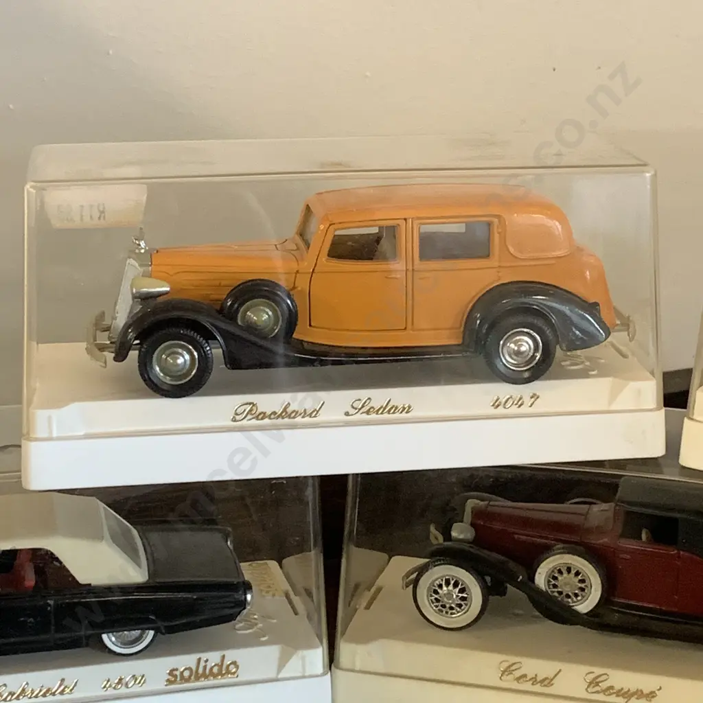 Collection of Vintage Diecast Age D'or Solido Boxed Model Cars x 5 Image 1++