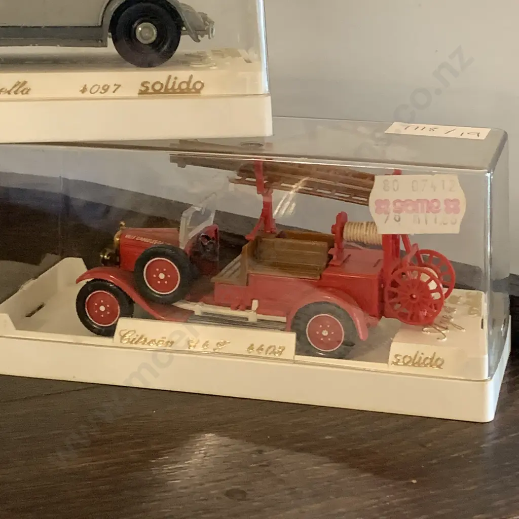 Collection of Vintage Diecast Age D'or Solido Boxed Model Cars x 5 Image 1++