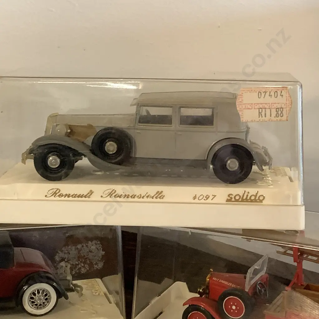 Collection of Vintage Diecast Age D'or Solido Boxed Model Cars x 5 Image 1++
