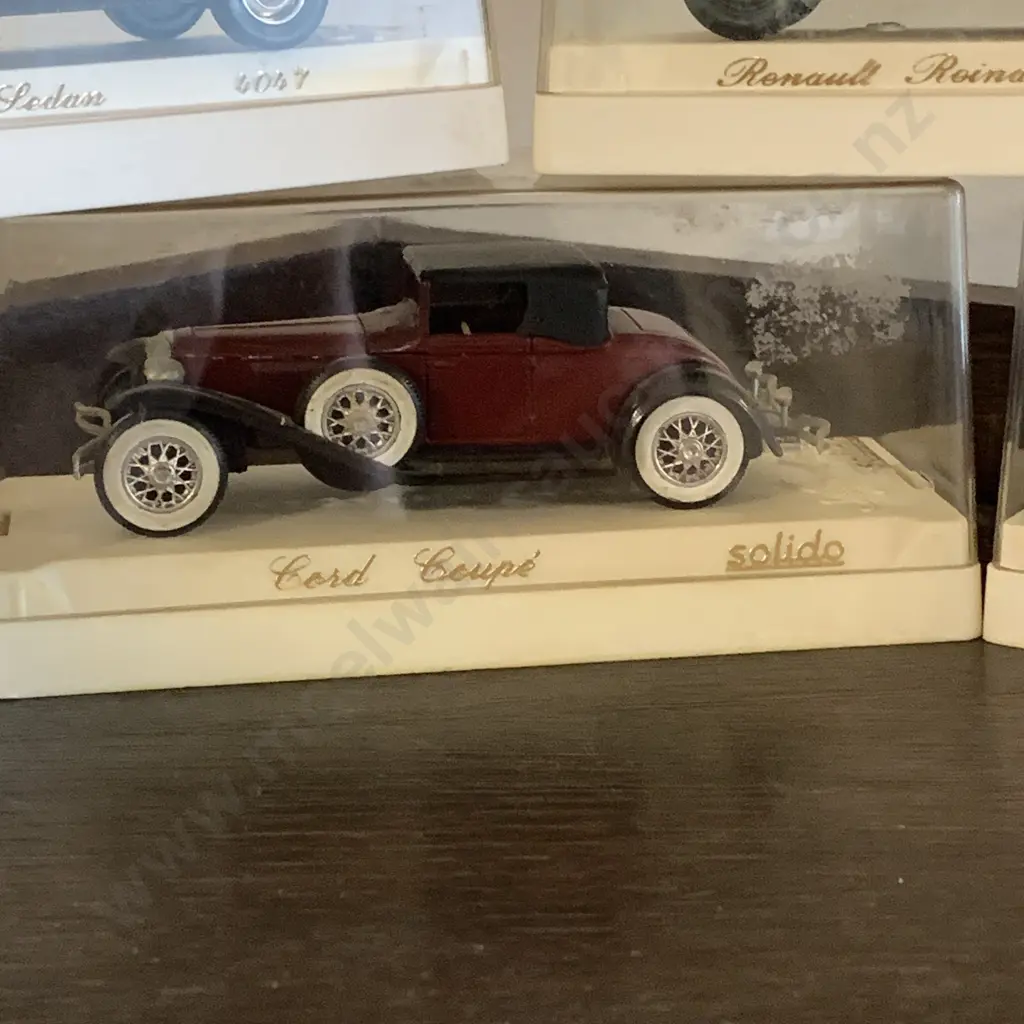 Collection of Vintage Diecast Age D'or Solido Boxed Model Cars x 5 Image 1++