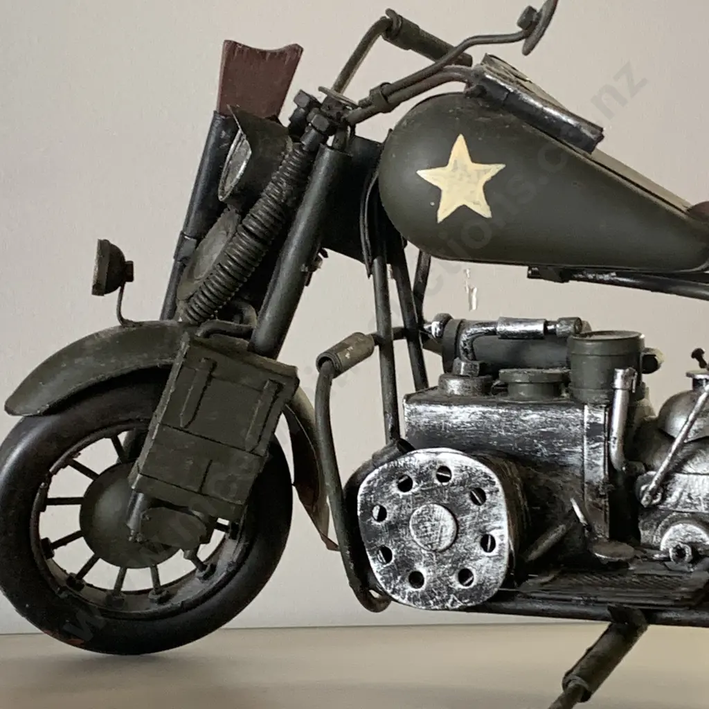 Jayland Model Militaria Motorcycle. L39 H18cm Image 1++