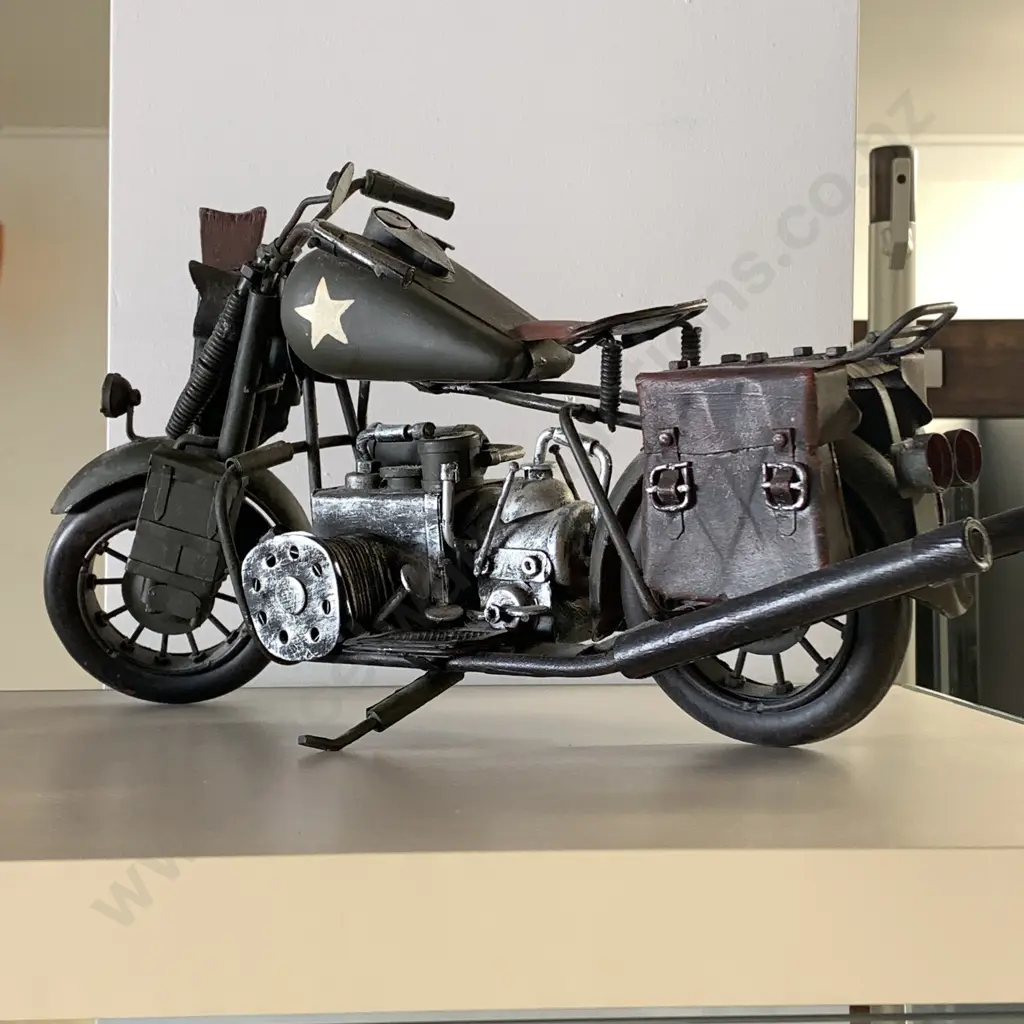 Jayland Model Militaria Motorcycle. L39 H18cm Image 1++