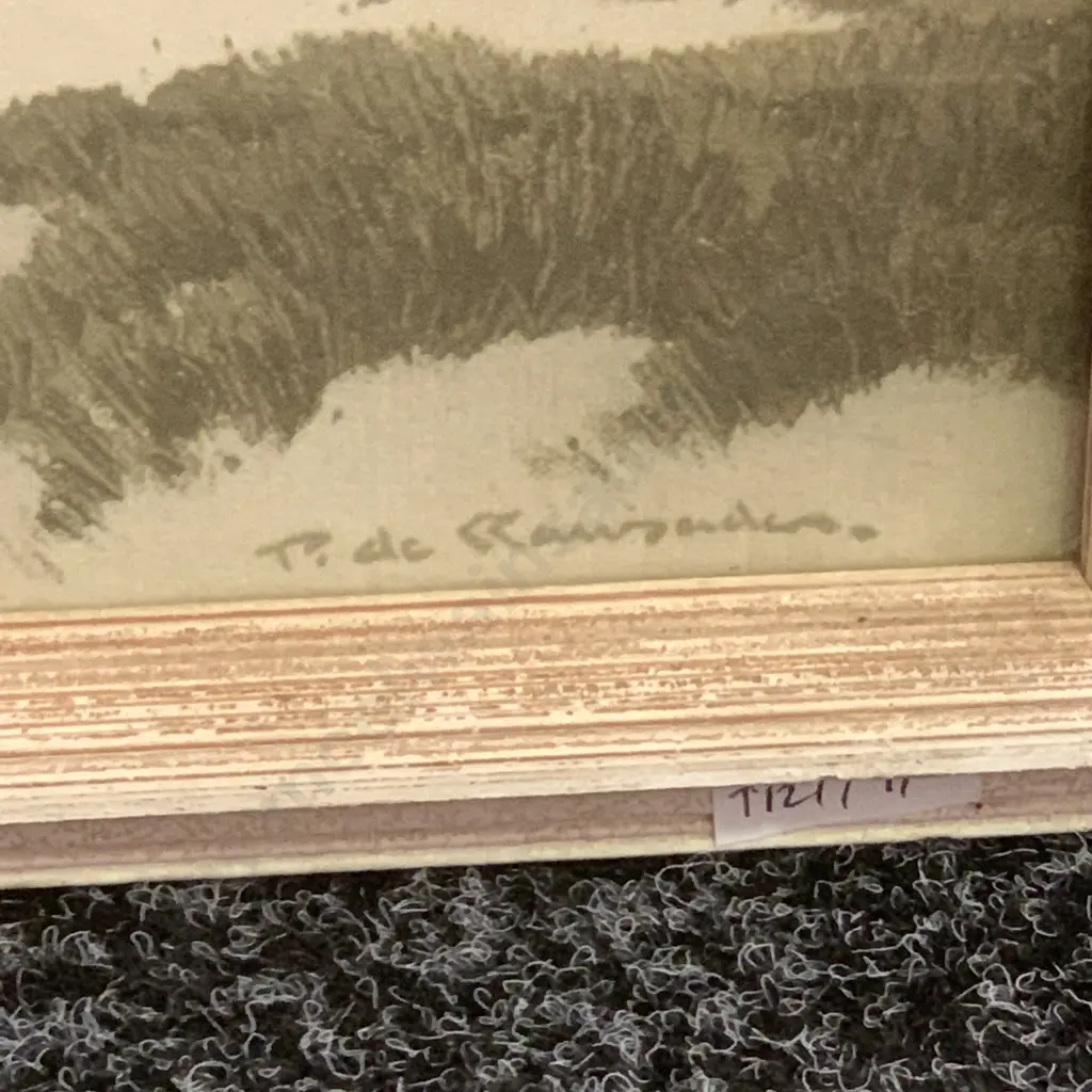 Framed Artwork of Beach Scene, 90 x 49cm incl Frame Image 1++