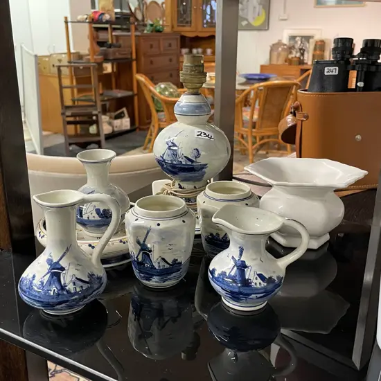 Collection of Blue and White Delfts