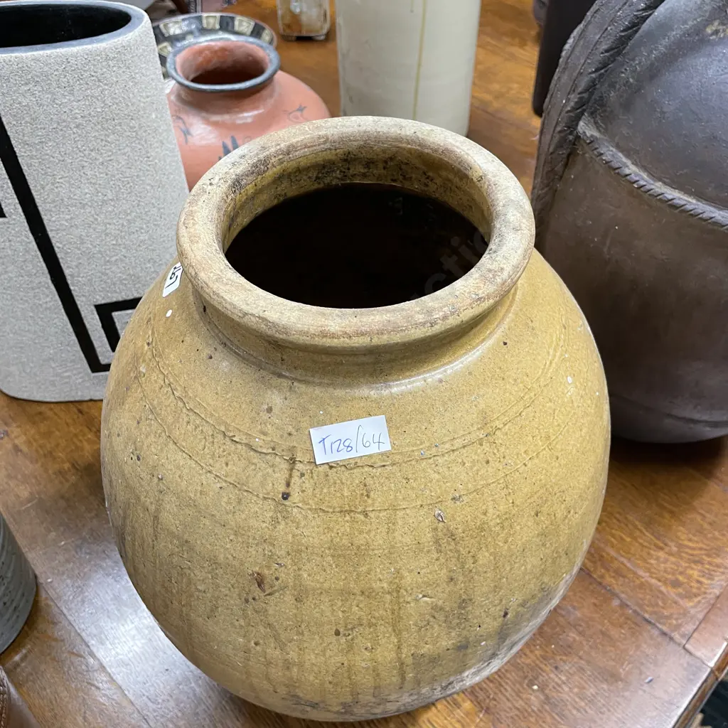 Large Stoneware Pot. H38cm Image 1++