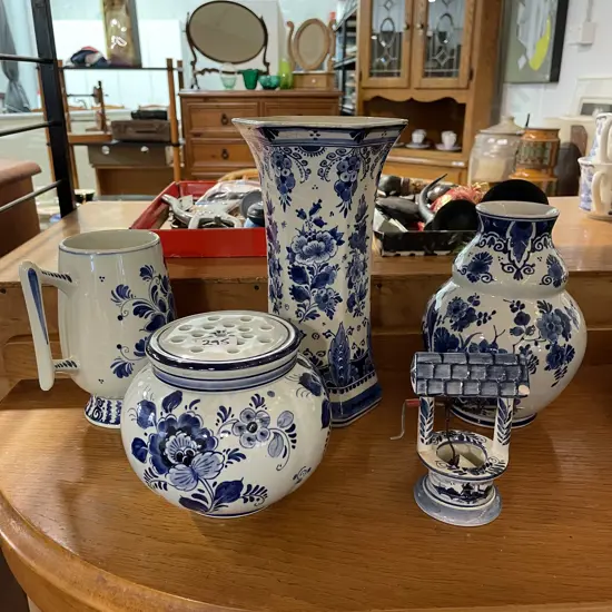 Collection of Blue and White Delfts