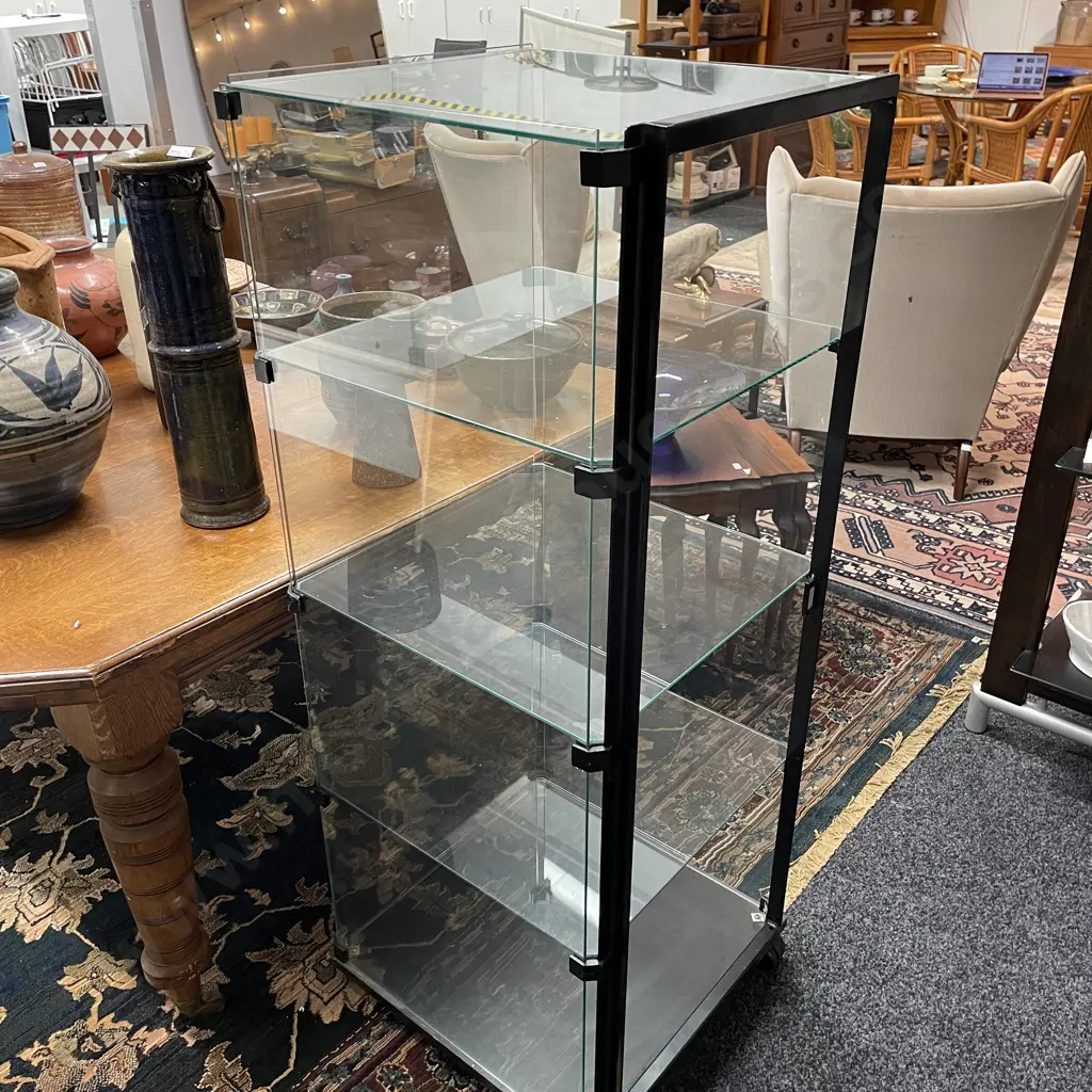 Glass Display Unit. 4 tier. H130 Top 49 x 51cm Image 1++