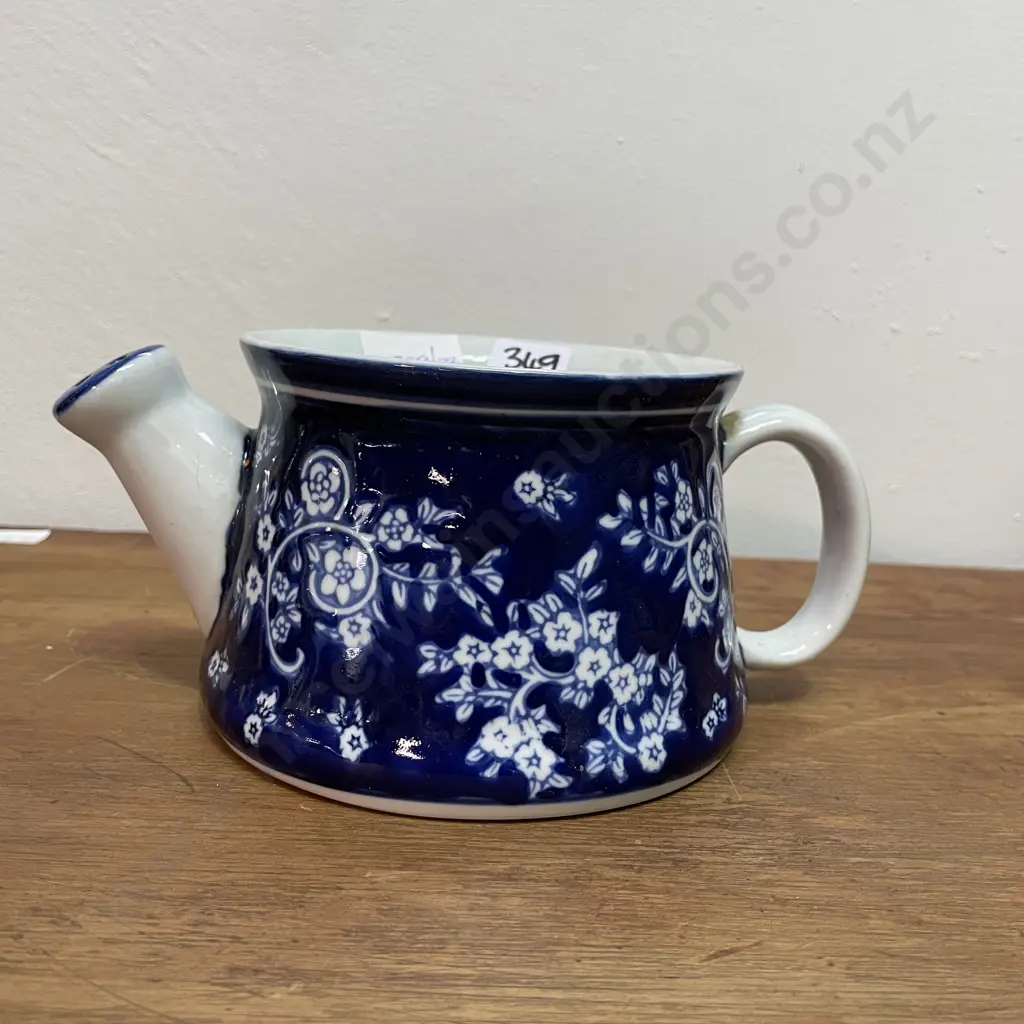 Vintage Flow blue and white ceramic watering can Image 1++