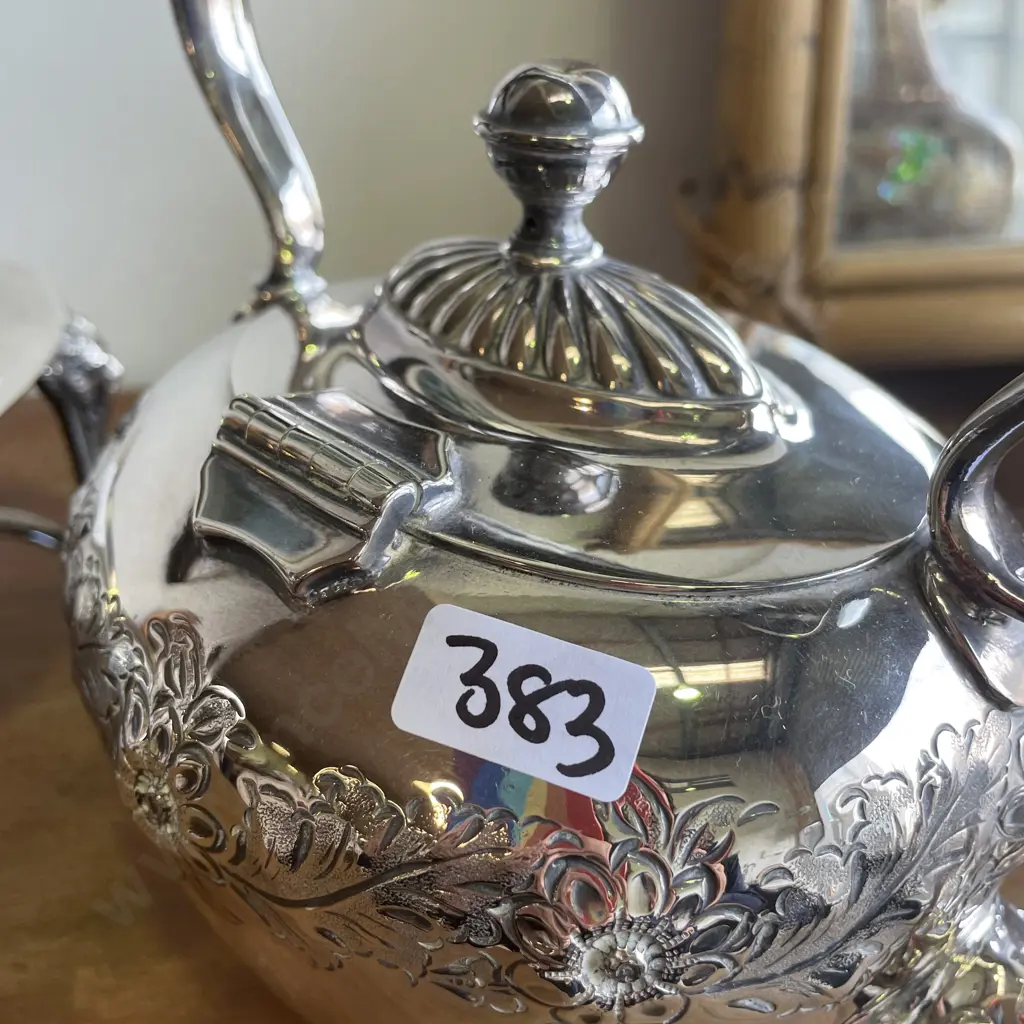 Stunning Antique Silver Kettle on Stand with burner. Hallmarked as shown in photograph Image 1++