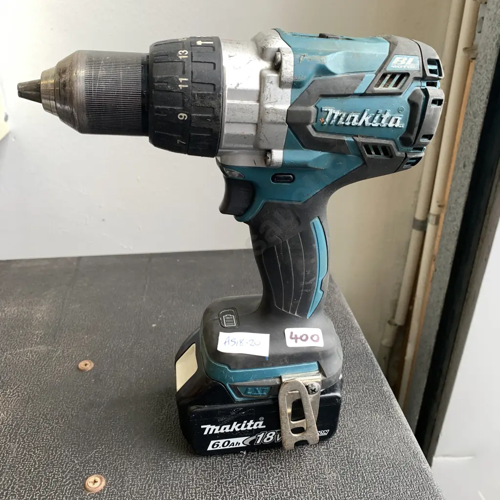 Makita 18V Drill and Battery - Model DHP481 Image 1++