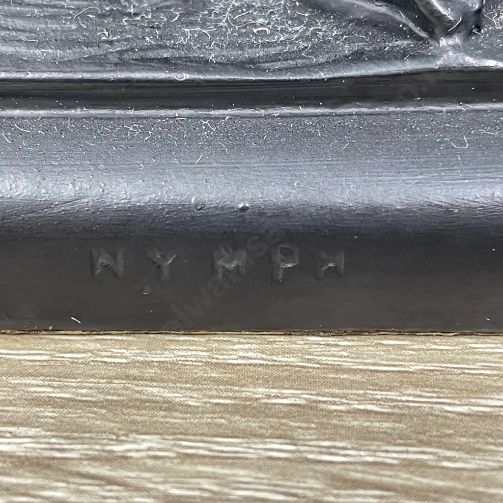 Vintage Black Painted Art Nouveau "Nymph" figurine H25cm Image 1++