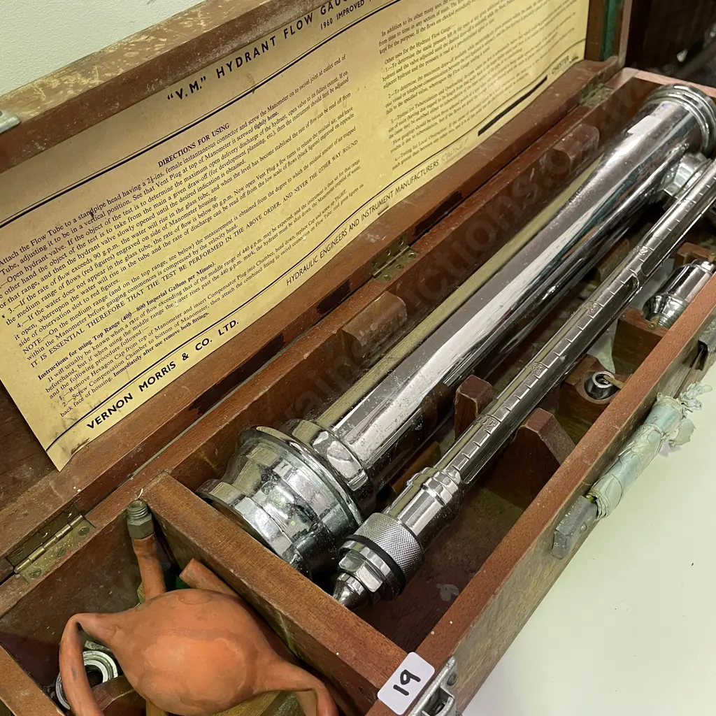 Vintage Wooden Boxed Vernon Morris Hydrant Image 1++