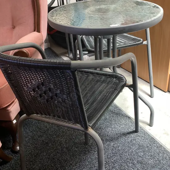 3 Piece Outdoor Set, Table and 2 Chairs