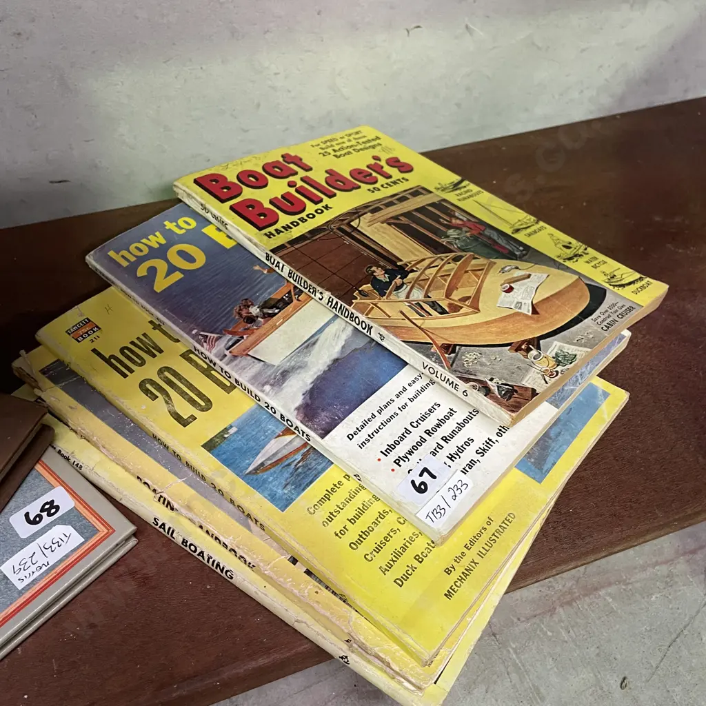 Vintage Books/Manuals of Boat Building x 5 Image 1++