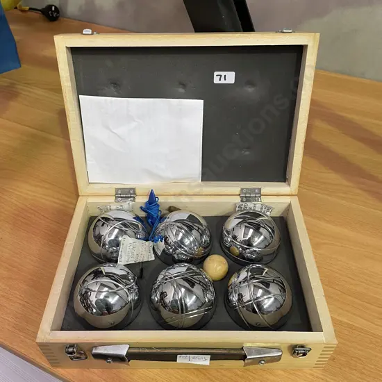 Boxed Boule Set. As new