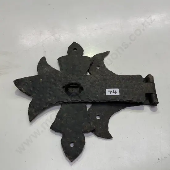 Large Antique cast Iron Art Nouveau Gate Latch