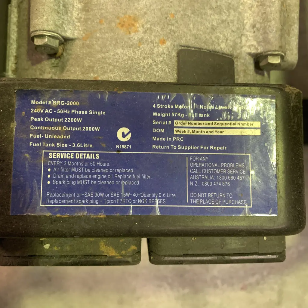 Black Ridge Generator Brg2000 Image 1++