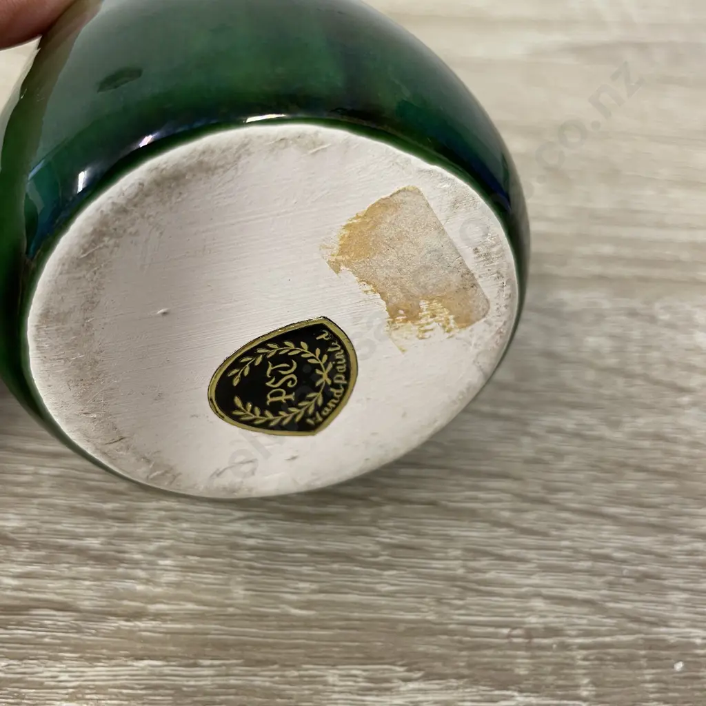 Mid Century PSJ Handpainted Flame Vase. H23cm Image 1++