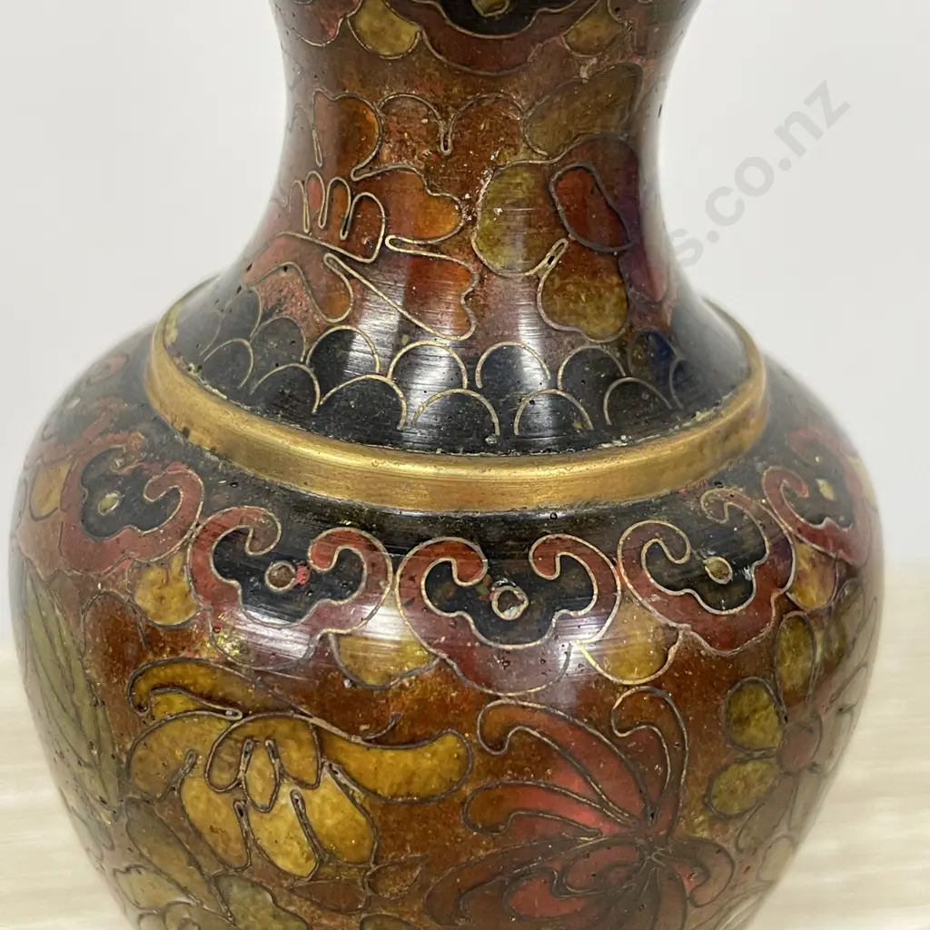 Vintage Cloisonne Vase. H11cm Image 1++