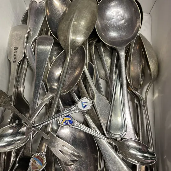 Assortment of Vintage Cutlery including Boxed souvenir spoons