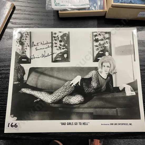 Vintage Photograph "Bad Girls Go to Hell" Signed by Doris Wishman
