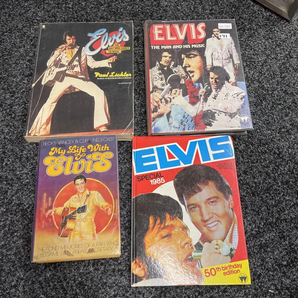Selection of Elvis Presley Books Image 1++
